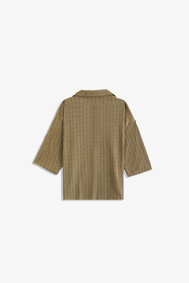Johnny Collar Textured Polo