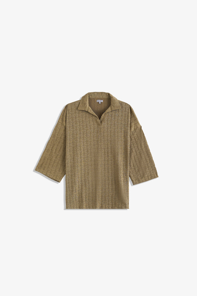 Johnny Collar Textured Polo