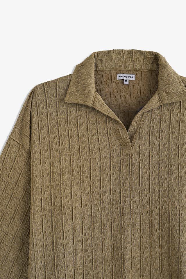 Johnny Collar Textured Polo