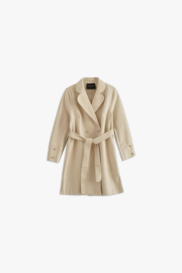 NOTCHED COLLAR LONG COAT