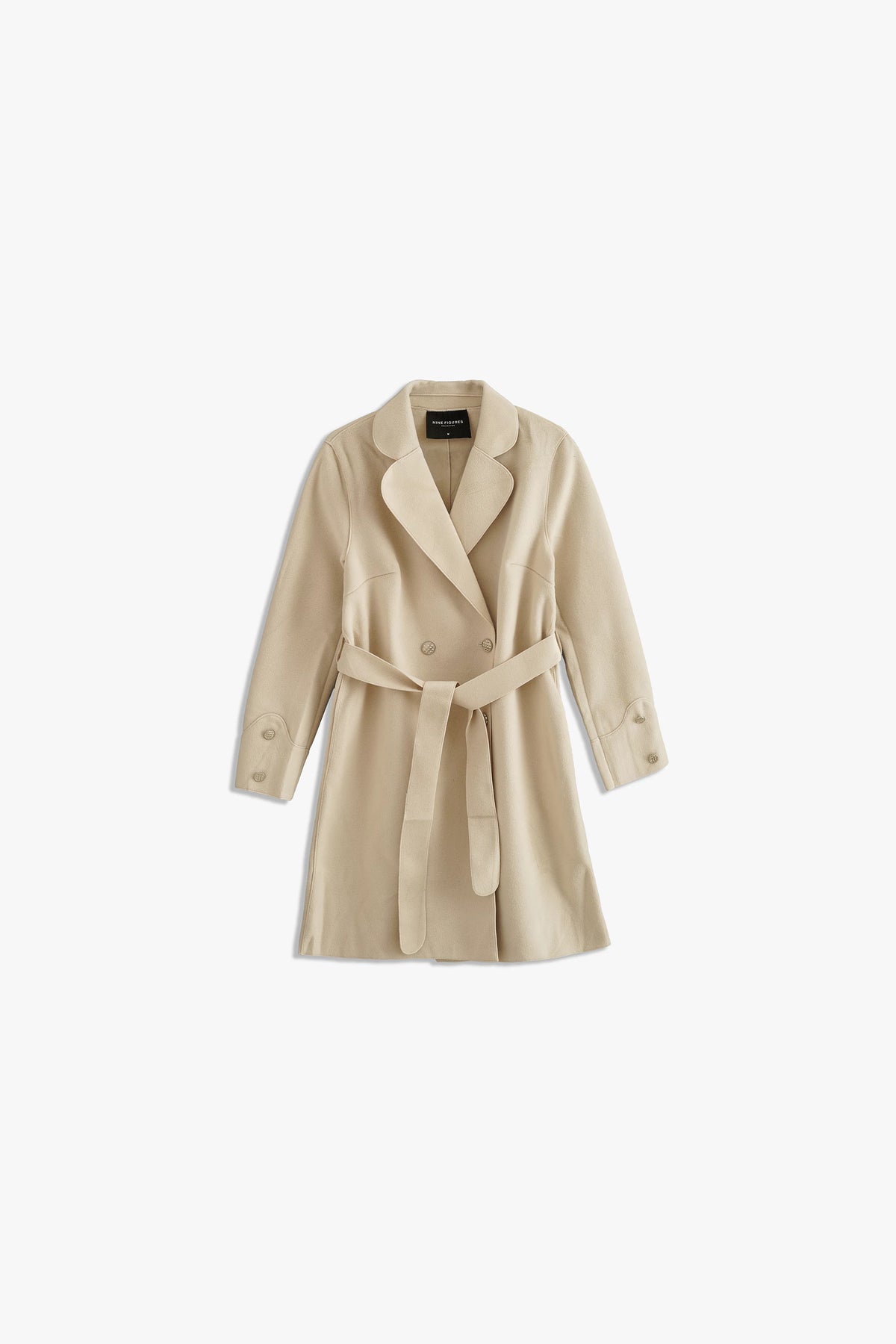 NOTCHED COLLAR LONG COAT