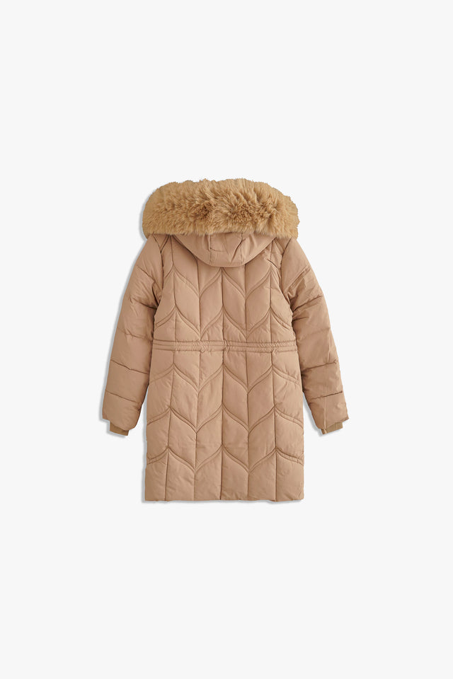 Hooded Puffer Long Coat