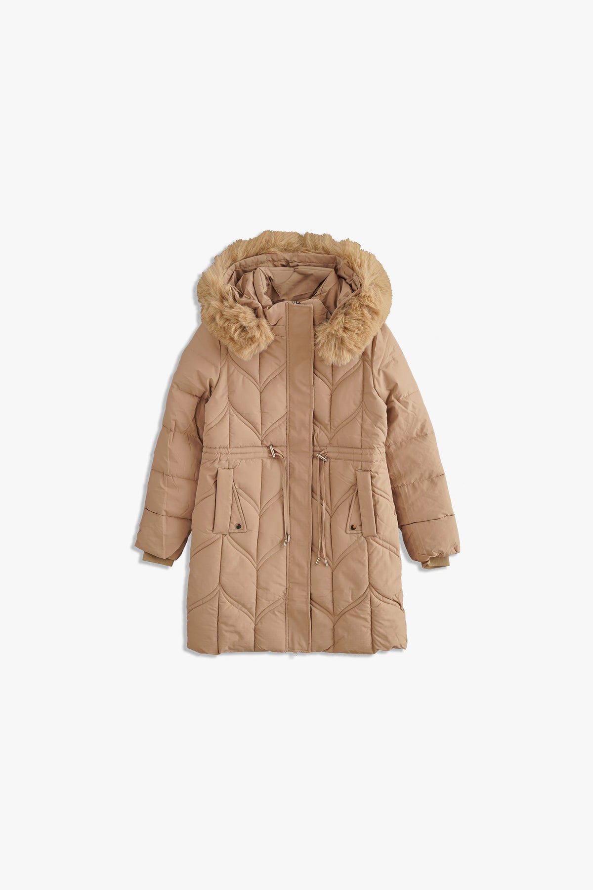 Hooded Puffer Long Coat