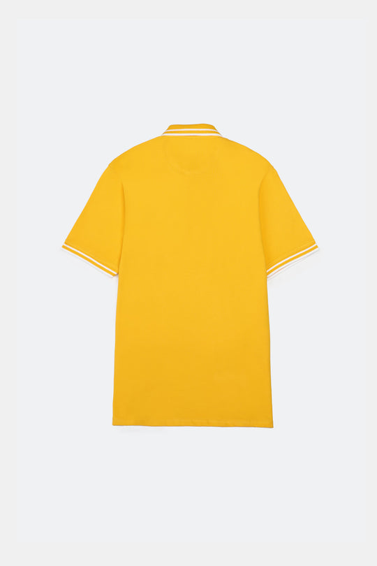 Jacquard Collar Polo Shirt - 9figure