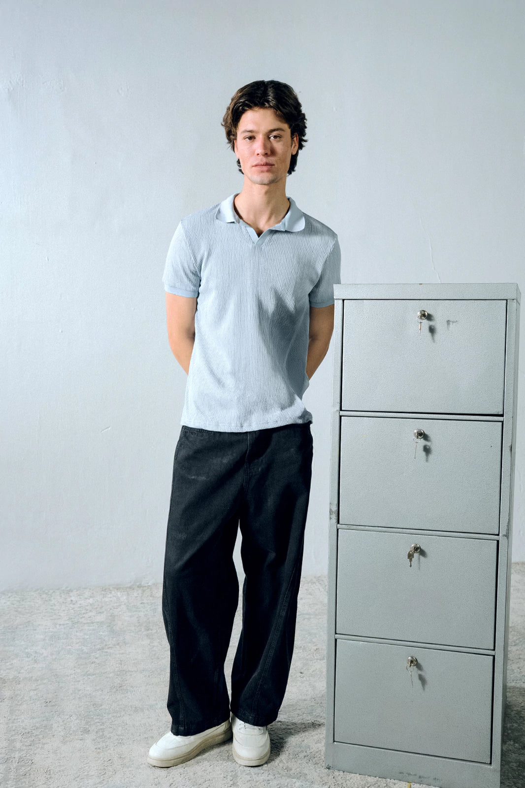 Johnny Collar Textured Polo