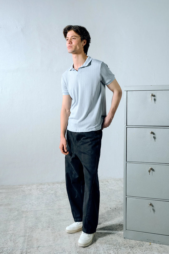 Johnny Collar Textured Polo