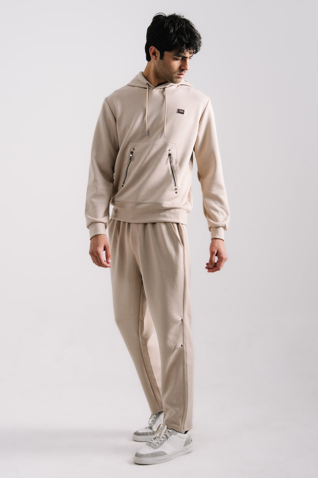 Drop Shoulder Basic Hoodie