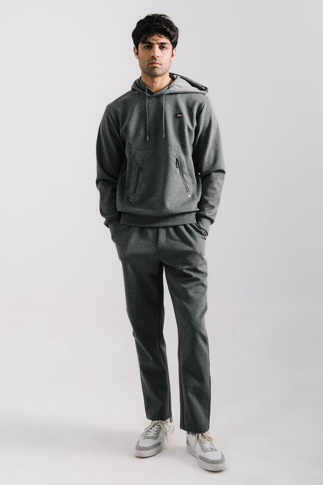 Drop Shoulder Basic Hoodie