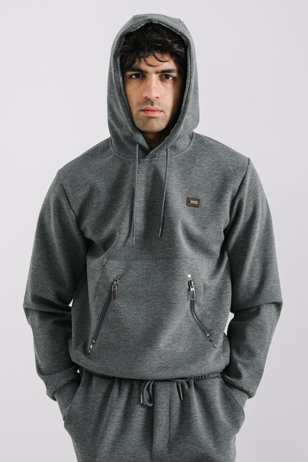 Drop Shoulder Basic Hoodie