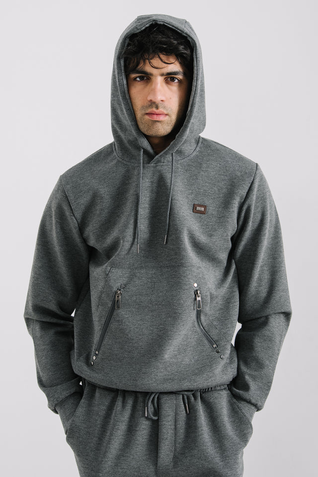 Drop Shoulder Basic Hoodie