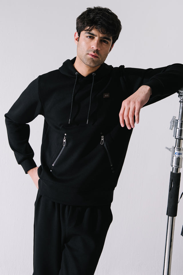 Drop Shoulder Basic Hoodie