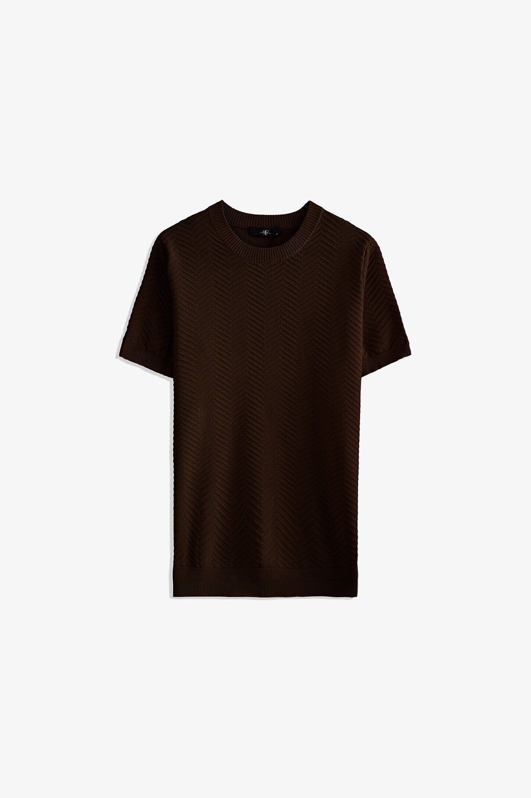 Crew Neck Textured T-Shirt